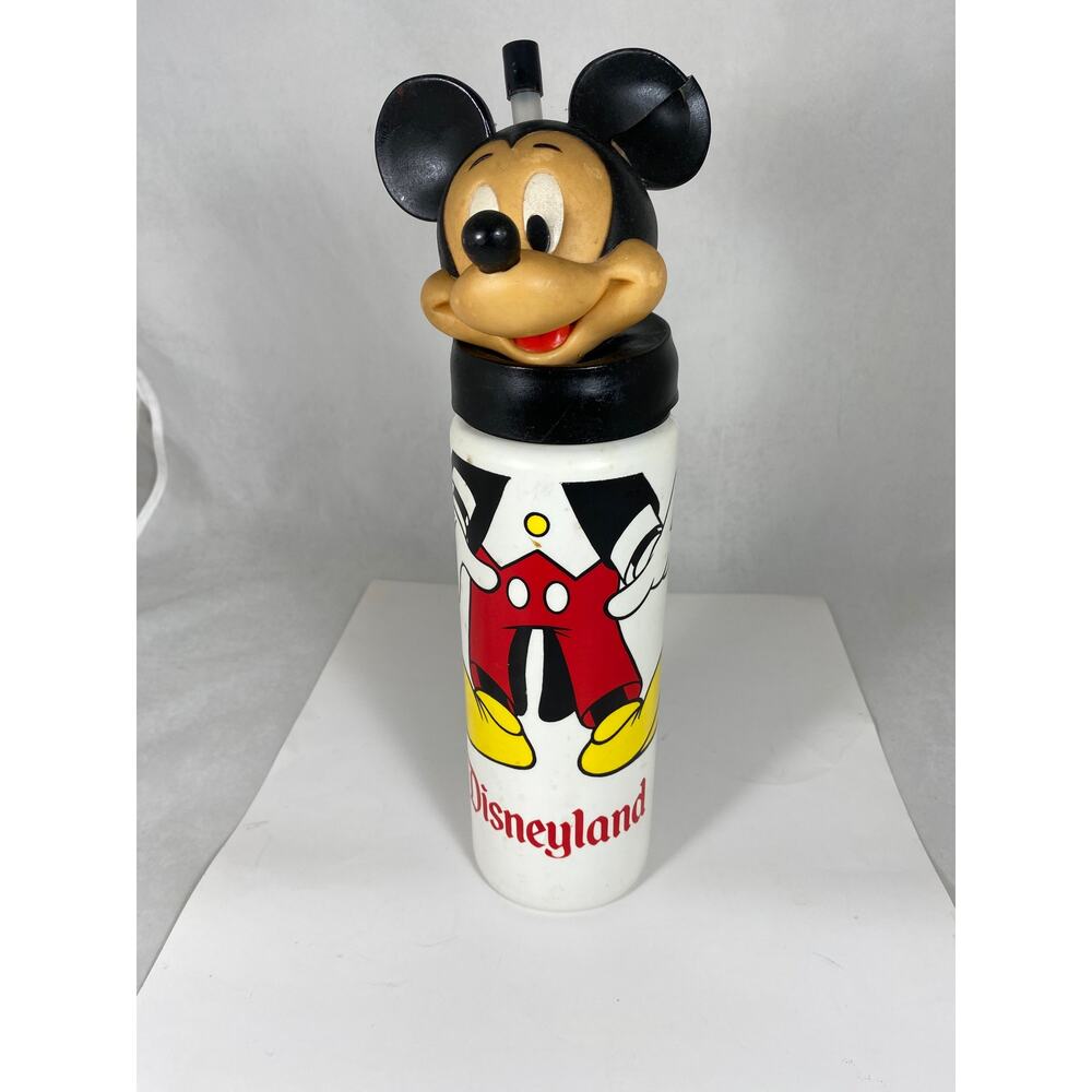 Vintage  Walt Disney World Mickey Mouse Water Bottle Sipper